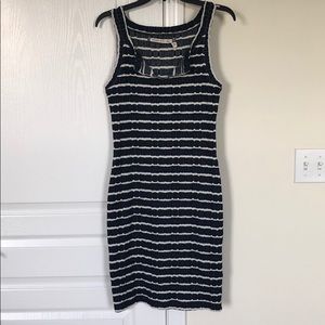 White and blue midi. Barely worn. Maybe once